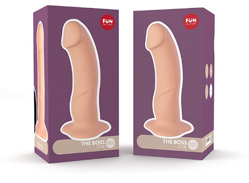 Телесный реалистичный фаллоимитатор Fun Factory The Boss Dildo 22804 (18 см)