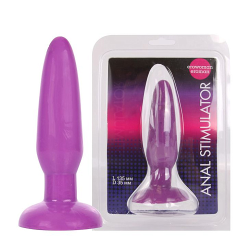 Сиреневая анальная втулка Bior toys EE-10066-5 (13,5 см)