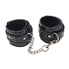 Чёрные поножи на карабине Chisa Surrender Ankle Restraints CN-632198772