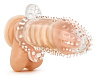 Прозрачная закрытая насадка с шипами Blush Novelties Performance Tickler Sleeve BL-04712 (14 см)