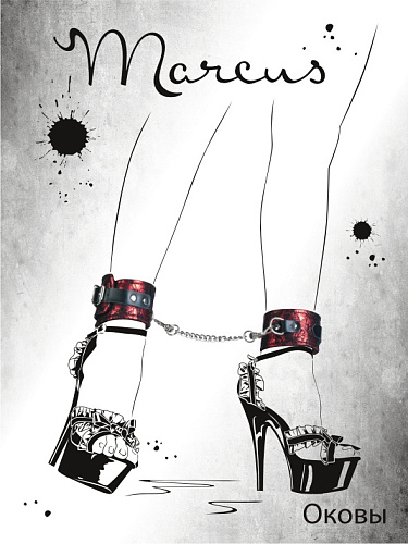 Красные кружевные поножи ToyFa 712002