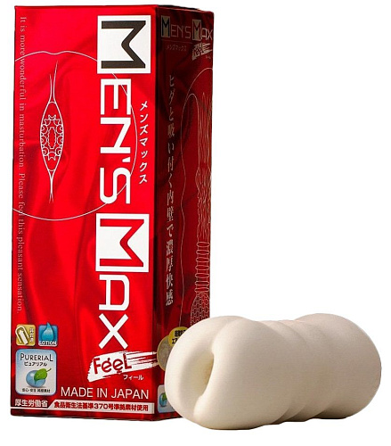 Мастурбатор-вагина белого цвета Men sMax Feel 1 ET11