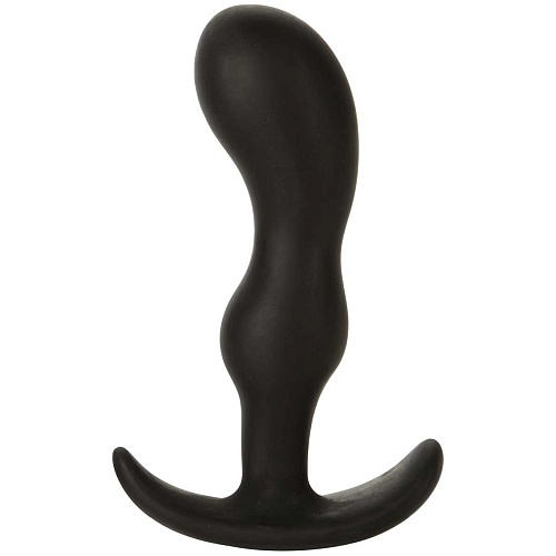 Чёрная анальная пробка для ношения Doc Johnson Mood Naughty 2 4.5 Silicone 1470-13-BX (11,4 см)