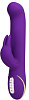 Фиолетовый вибратор со стимулятором клитора Orion 0586102 (22 см)