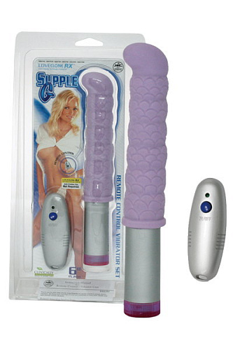 Сиреневый вибратор с рёбрышками и дистанционным управлением NMC 110983 (15,2 см)