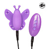 Фиолетовая вибробабочка на ремешках California Exotic Novelties Silicone Remote Venus Butterfly SE-0582-55-3