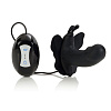Силиконовый чёрный вибратор-бабочка California Exotic Novelties LOVE RIDER SE-0582-15-3