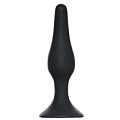 Чёрная анальная пробка Lola toys Slim Anal Plug Medium 4206-01Lola (11,5 см)