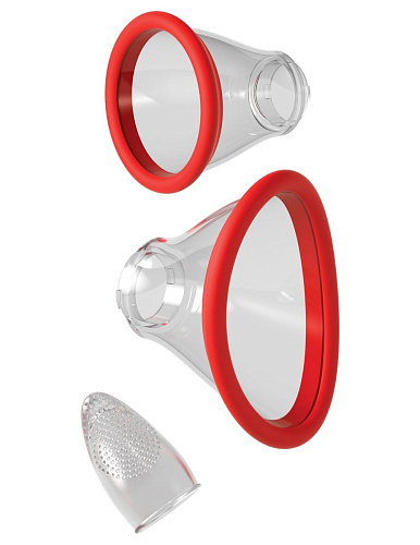 Красный двухсторонний вибростимулятор Pipedream Ultimate Pleasure 24K Gold Luxury Edition PD4943-15 (25 см)