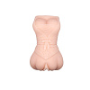 Мастурбатор-вагина телесного цвета с эффектом смазки в виде женской фигурки Baile BM-009201K