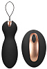Чёрные вагинальные шарики с пультом ДУ Shots Media BV Purity ELE017BLK