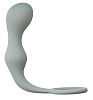 Серое эрекционное кольцо с анальной пробкой Lola toys Double Pleasure Anal Plug 4217-02Lola