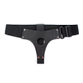 Чёрные трусики для страпона из натуральной кожи БДСМ арсенал 52001ars
