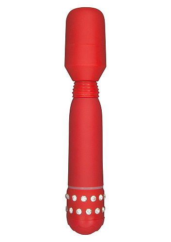 Красный массажёр Toy Joy CRYSTAL FLEX MASSAGER 3006010069 (17,5 см)