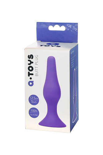 Фиолетовая анальная втулка A-toys Toyfa 761303 (12,5 см)