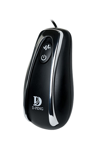 Чёрная анальная втулка с пультом D-PENG Whirlwind DP-18008 (12,2 см)