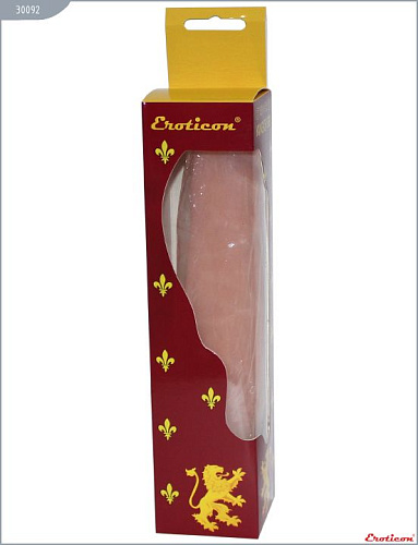 Телесный вибратор из ультраскин Eroticon 30092 (24 см)