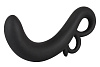 Чёрный массажёр простаты с загнутым кончиком Orion 0511374 (14 см)