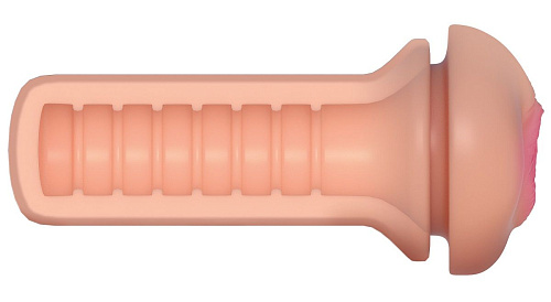 Мастурбатор-вагина телесного цвета с силиконовыми кольцами Pipedream Fill My Tight Pussy RD402