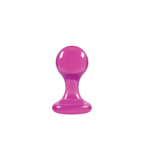 Большая розовая анальная пробка на присоске NS Novelties Luna Balls NSN-0502-64 (9,5 см)