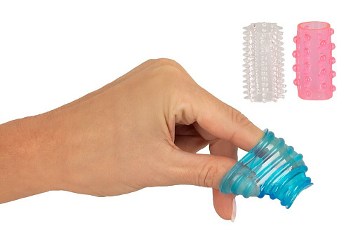 Комплект из трёх рельефных, разноцветных насадок на пенис Orion Tokyo Sleeves 05143060000