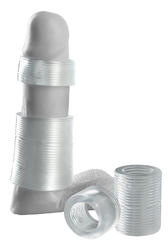 Набор прозрачных насадок на пенис Pipedream GIRTH GAINER SYSTEM PD4123-20