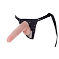 Телесный фаллоимитатор на поясе LOVETOY (А-Полимер) Harness 033003 (22,5 см)