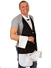 Чёрно-белый фартук с фаллосом LOVETOY (А-Полимер) «Официант» ГБ-013