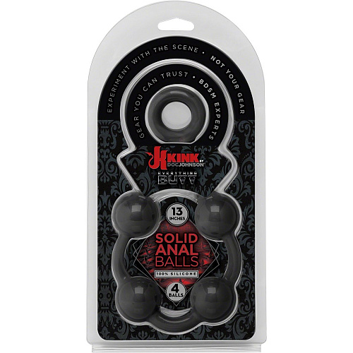 Силиконовая анальная цепочка Doc Johnson Kink Solid Anal Balls 13 2401-32-CD (38,1 см)