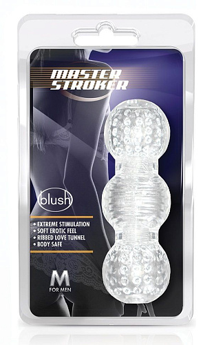 Прозрачный фигурный мастурбатор Blush Novelties Master Stroker BL-61312