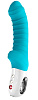 Бирюзовый вибратор с рёбрышками Fun Factory Tiger 1131074 (22,3 см)