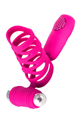 Розовая насадка с виброэлементами Dibe KENNARD GOX-57-3
