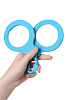 Голубые силиконовые наручники без ключа A-toys 766001