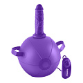 Фиолетовый надувной мяч с вибронасадкой Pipedream Vibrating Mini Sex Ball PD5382-12 (15,2 см)
