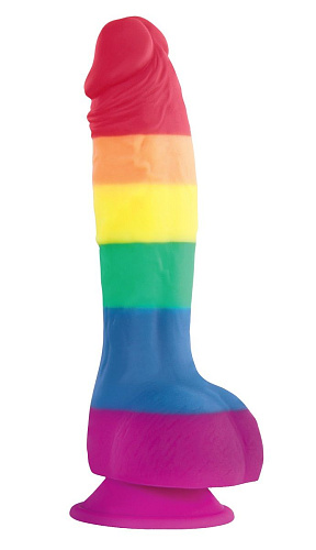 Радужный фаллоимитатор NS Novelties Pride Edition 6 Dildo NSN-0408-06 (21 см)