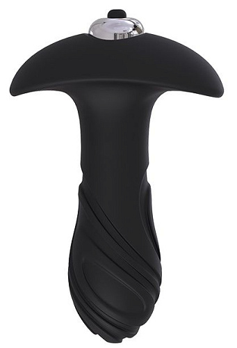 Чёрный анальный вибромассажёр Dream Toys MAGIC PLUG 21487 (11 см)