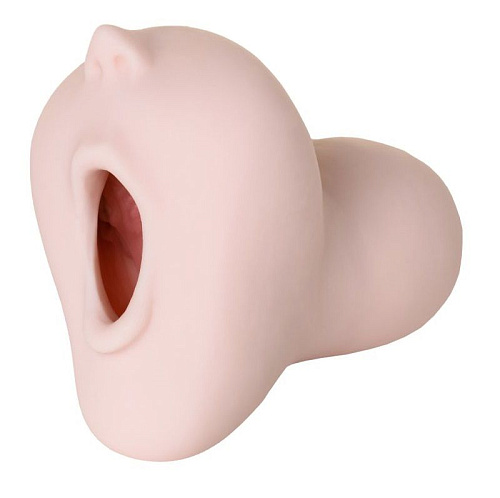 Ультра реалистичный мастурбатор-ротик телесного цвета Enjoy toys Sugofella ET-03