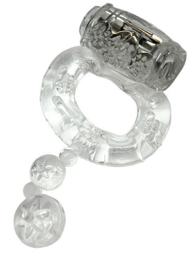 Кольцо с вибрацией и дополнительной стимуляцией Eroticon 31003