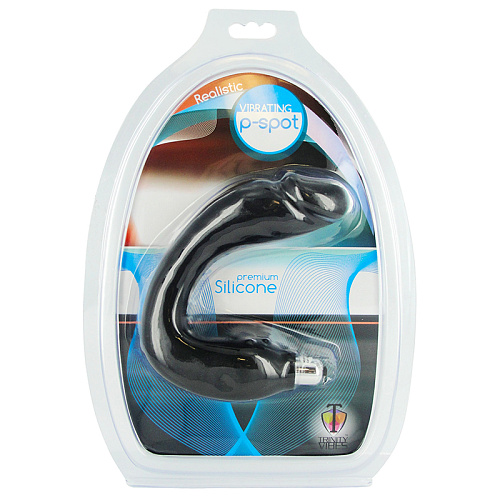 Реалистичный стимулятор простаты чёрного цвета XR Brands AC195