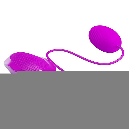 Лиловое виброяйцо с удобным пультом управления вибрацией Baile BI-014519