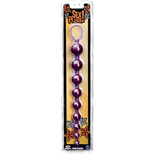 Фиолетовая анальная цепочка Topco Sales Sex Please! Sexy Beads 2100098 (27,9 см)