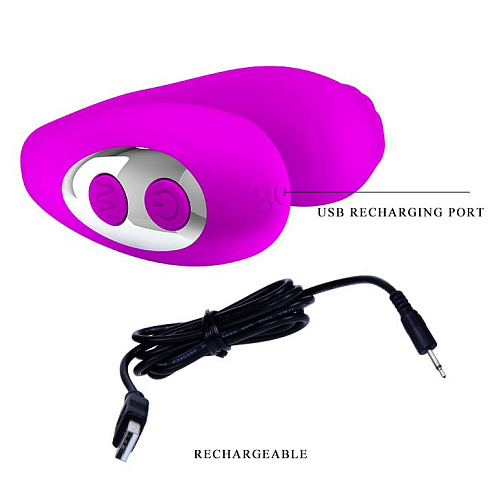 Лиловая вибронасадка для оральных ласк Baile Mabel BI-014449