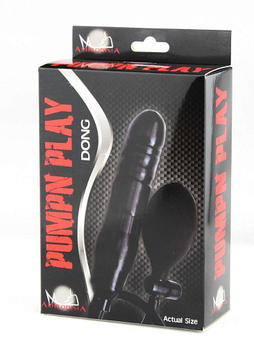 Телесный фаллоимитатор с грушей Howells Pump Up Dong 75001flesh (17 см)