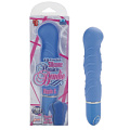 Нежно-голубой гнущийся вибратор California Exotic Novelties Silicone Pleasure Bendie Ripple G s SE-0868-65-3 (17,3 см)