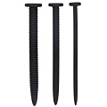 Набор из 3 черных стимуляторов уретры Shots Media BV Silicone Screw Plug Set OU433BLK