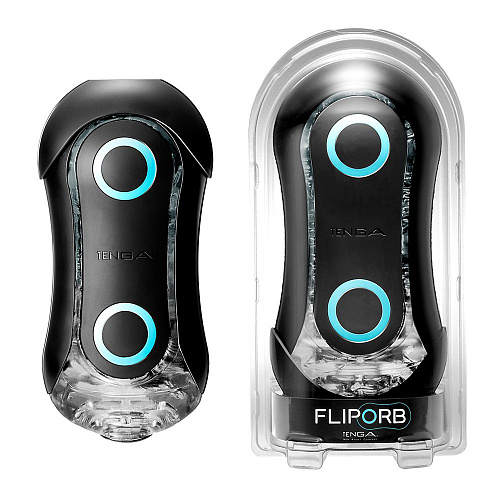 Прозрачный мастурбатор Tenga FLIP ORB STRONG BLUE RUSH TFO-001H