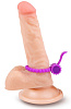 Лиловое эрекционное кольцо с клиторальным отростком Brazzers BRRE036