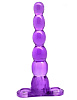 Фиолетовый анальный конус из 5 шариков Eroticon 31024 (16 см)