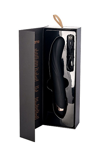 Чёрный вибратор-ротатор WANAME Tornado 481002 (25 см)