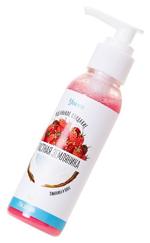 Гель для душа с афродизиаками с ароматом земляники и кокоса ToyFa «Страстная земляника» 722902